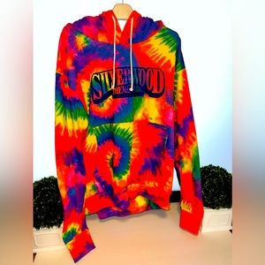 NEW GIR’S WOMAN’S TIE-DYE SILVERWOOD THEME PARK HOODIE SWEATER